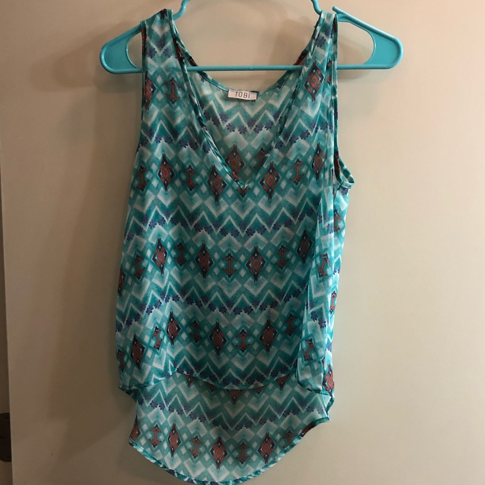 TOBI patterned tank top